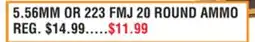 Dunham's Sports 5.56MM OR 223 FMJ 20 ROUND AMMO offer