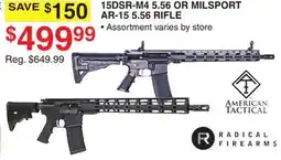 Dunham's Sports 15DSR-M4 5.56 OR MILSPORT AR-15 5.56 RIFLE offer