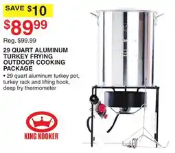 Dunham's Sports 29 QUART ALUMINUM TURKEY FRYING OUTDOOR COOKING PACKAGE offer