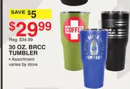 Dunham's Sports 30 OZ. BRCC TUMBLER offer