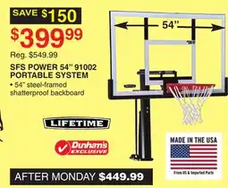 Dunham's Sports SFS POWER 54 91002 PORTABLE SYSTEM offer