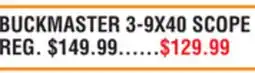 Dunham's Sports BUCKMASTER 3-9X40 SCOPE offer