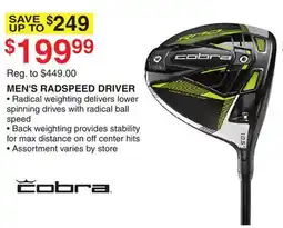 Dunham's Sports MEN'S RADSPEED DRIVER offer