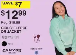 Dunham's Sports GIRLS' FLEECE OR JACKET offer