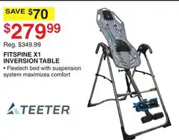 Dunham's Sports FITSPINE X1 INVERSION TABLE offer