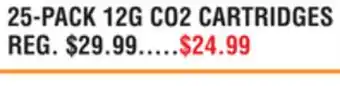 Dunham's Sports 25-PACK 12G CO2 CARTRIDGES offer