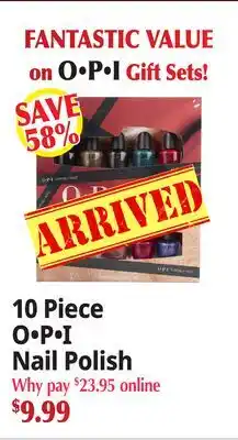 Ocean State Job Lot 10 Piece O•P•I Nail Polish offer