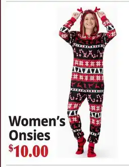 Ocean State Job Lot Women's Onsies offer
