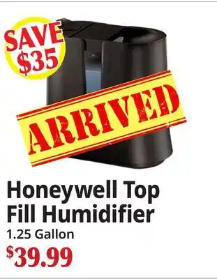 Ocean State Job Lot Honeywell Top Fill Humidifier offer