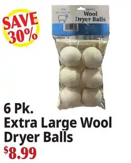 Ocean State Job Lot 6-Pk Extra Large Wool Dryer Balls offer