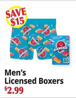Ocean State Job Lot Men's Licensed Boxers offer