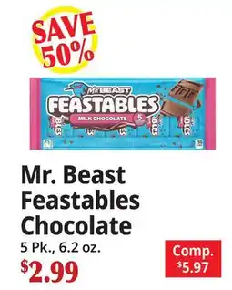 Ocean State Job Lot Mr. Beast Feastables Chocolate offer