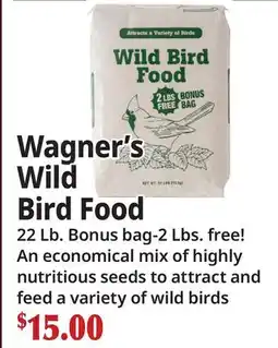 Ocean State Job Lot Wagner's Wild Bird Food offer