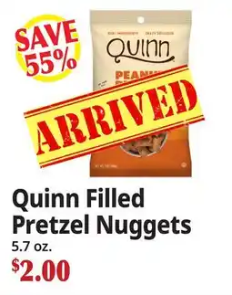 Ocean State Job Lot Quinn Filled Pretzel Nuggets offer