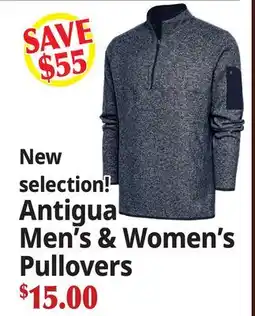 Ocean State Job Lot Antigua Men's & Women's Pullovers offer