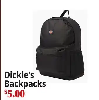 Ocean State Job Lot Dickie's Backpacks offer