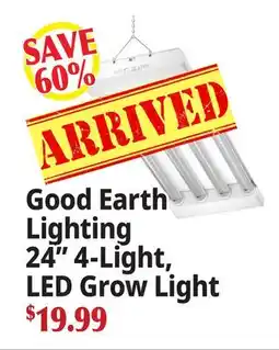 Ocean State Job Lot Good Earth Lighting 24 4-Light, LED Grow Light offer