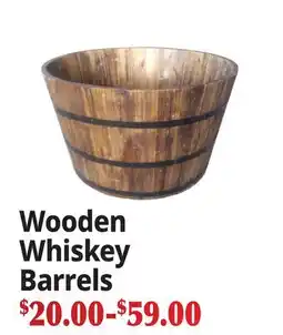 Ocean State Job Lot Wooden Whiskey Barrels offer