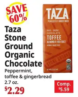Ocean State Job Lot Taza Stone Ground Organic Chocolate offer