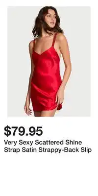 Victoria's Secret Very Sexy Scattered Shine Strap Satin Strappy-Back Slip offer
