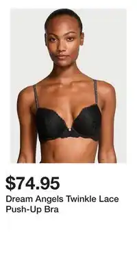 Victoria's Secret Dream Angels Twinkle Lace Push-Up Bra offer