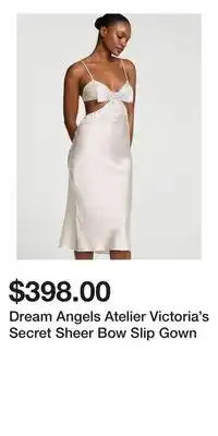 Victoria's Secret Dream Angels Atelier Victoria's Secret Sheer Bow Slip Gown offer