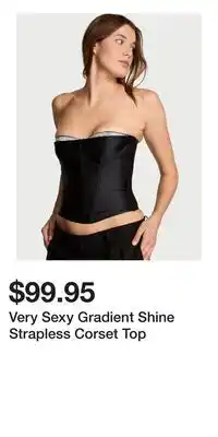 Victoria's Secret Very Sexy Gradient Shine Strapless Corset Top offer