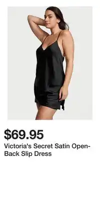 Victoria's Secret Victoria's Secret Satin Open-Back Slip Dress offer