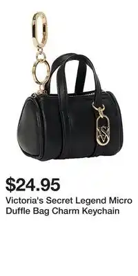Victoria's Secret Victoria's Secret Legend Micro Duffle Bag Charm Keychain offer