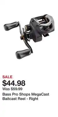 Cabela's Bass Pro Shops MegaCast Baitcast Reel - Right offer