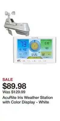 Cabela's AcuRite Iris Weather Station with Color Display - White offer