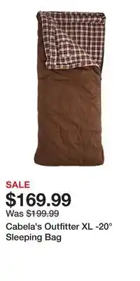 Cabela's Cabela's Outfitter XL -20° Sleeping Bag offer