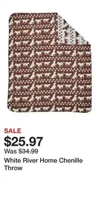 Cabela's White River Home Chenille Throw offer