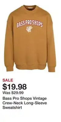 Cabela's Bass Pro Shops Vintage Crew-Neck Long-Sleeve Sweatshirt offer