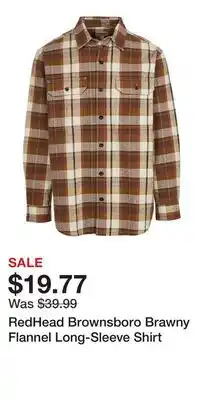 Cabela's RedHead Brownsboro Brawny Flannel Long-Sleeve Shirt offer