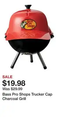 Cabela's Bass Pro Shops Trucker Cap Charcoal Grill offer