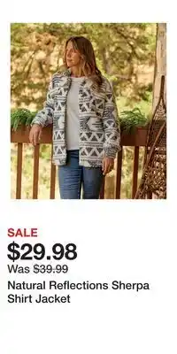 Cabela's Natural Reflections Sherpa Shirt Jacket offer