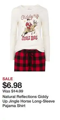 Cabela's Natural Reflections Giddy Up Jingle Horse Long-Sleeve Pajama Shirt offer