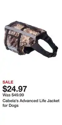 Cabela's Cabela's Advanced Life Jacket for Dogs offer
