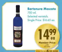 Safeway Bartenura Moscato offer