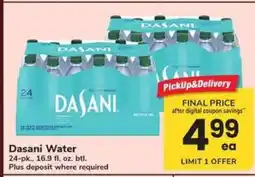 Safeway Dasani Water offer