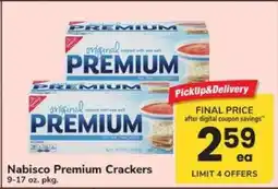 Safeway Nabisco Premium Crackers offer