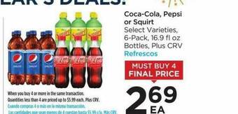 Foods Co Coca-cola Pepsi Or Squirt offer