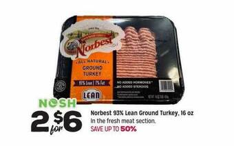 Grocery Outlet Norbest 93% Lean Ground Turkey offer