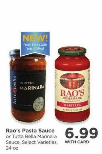 QFC Rao's Pasta Sauce offer
