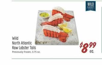 Sprouts Farmers Market Wild North Atlantic Raw Lobster Tails offer