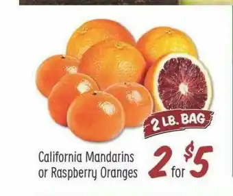 Sprouts Farmers Market California Mandarins Or Raspberry Oranges offer