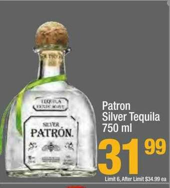 Super King Markets Patron Silver Tequila offer