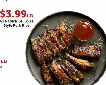Fareway All Natural St. Louis Style Pork Ribs offer