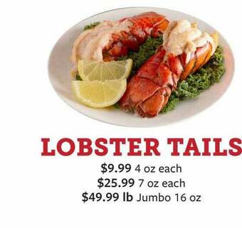 Fareway Lobster Tails offer